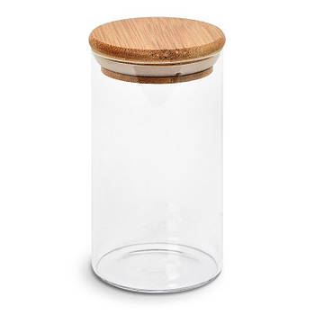 Банка з бамбуковою кришкою 350мл 6.5*12см R10902-12 G-Rich