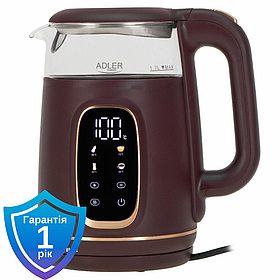 Чайник електричний Adler AD 1305 LED burgundy 40-100 °C 1.7 L