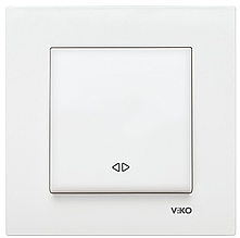 Вимикач реверсивний VIKO Karre (білий)