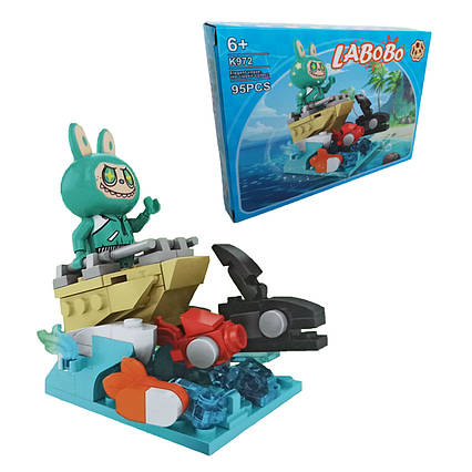 Конструктор LABOBO K972, (Лабубу) Моряк на Катері, 95 Деталей