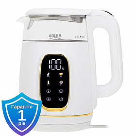 Чайник електричний Adler AD 1305 LED white silver 40-100 °C 1.7 L