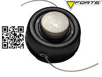 Головка косильна Forte алюмінієва шпуля напівавтомат професійна барабан для бензотримера Форте 63753