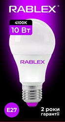 Світлодіодна LED-лампочка Rablex RB508/E27 / 10 Вт / 4100 K