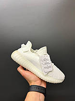 Кросівки Adidas Yeezy Boost 350 White Адідас Ізі Буст 350 білі текстиль весна літо Унісекс, фото 3