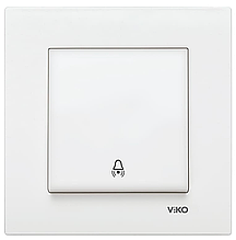 Кнопка дзвінка VIKO Karre (білого кольору)