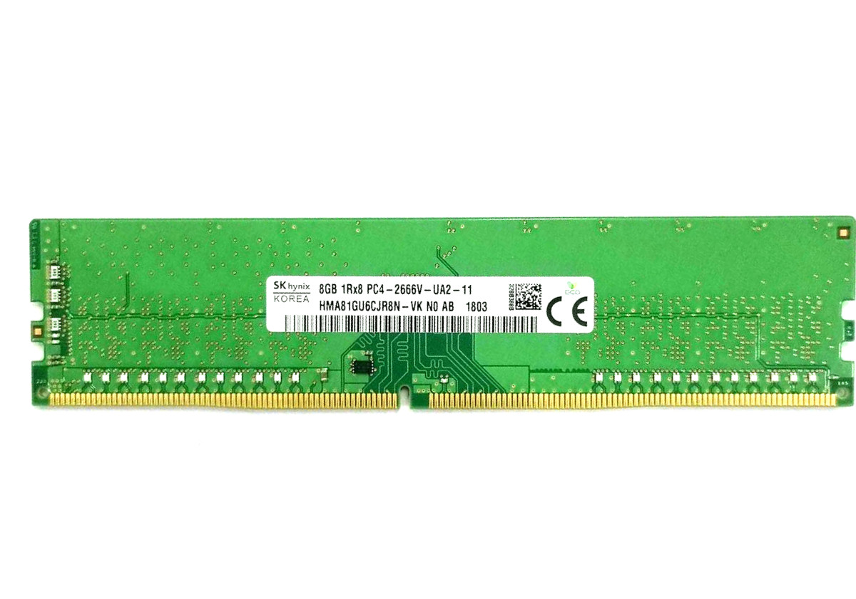 Оперативна пам'ять для ПК SK HYNIX DDR4 8 GB 2Rx8 PC4-2666V б/в