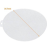 Канва для вишивання пластикова кругла, діаметр 14.7 см