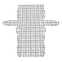 Канва пластикова для сумки-клатча ,53*50 см, біла