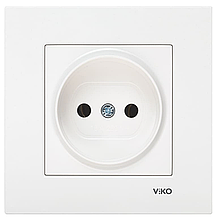 Розетка без заземлення VIKO Karre (білого кольору)