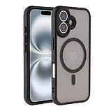 Чохол TPU+PC Anti Drop Full Camera with MagSafe для iPhone 16 Plus Колір Black, фото 2