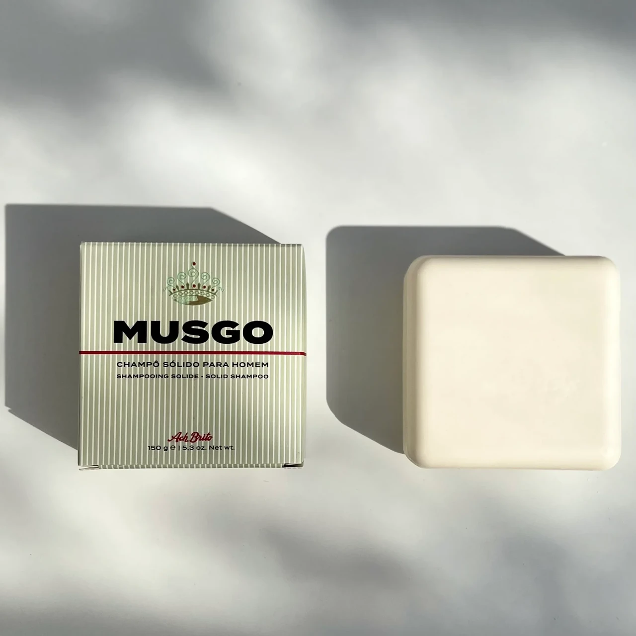 Натуральний твердий шампунь для чоловіків "Musgo" від AchBrito (150 г)