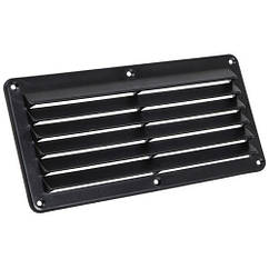 Вентиляційна решітка 125×260 мм пластик чорний Osculati АБС-пластик Італія нова для повітроводів