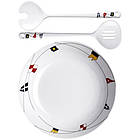 Набір посуду Regata 13 предметів Marine Business для обідів на 4 персони з неб'ючогося меламіну в кошику 30 см, фото 6