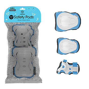 Комплект захисту Yvolution, розмір S, блакитний