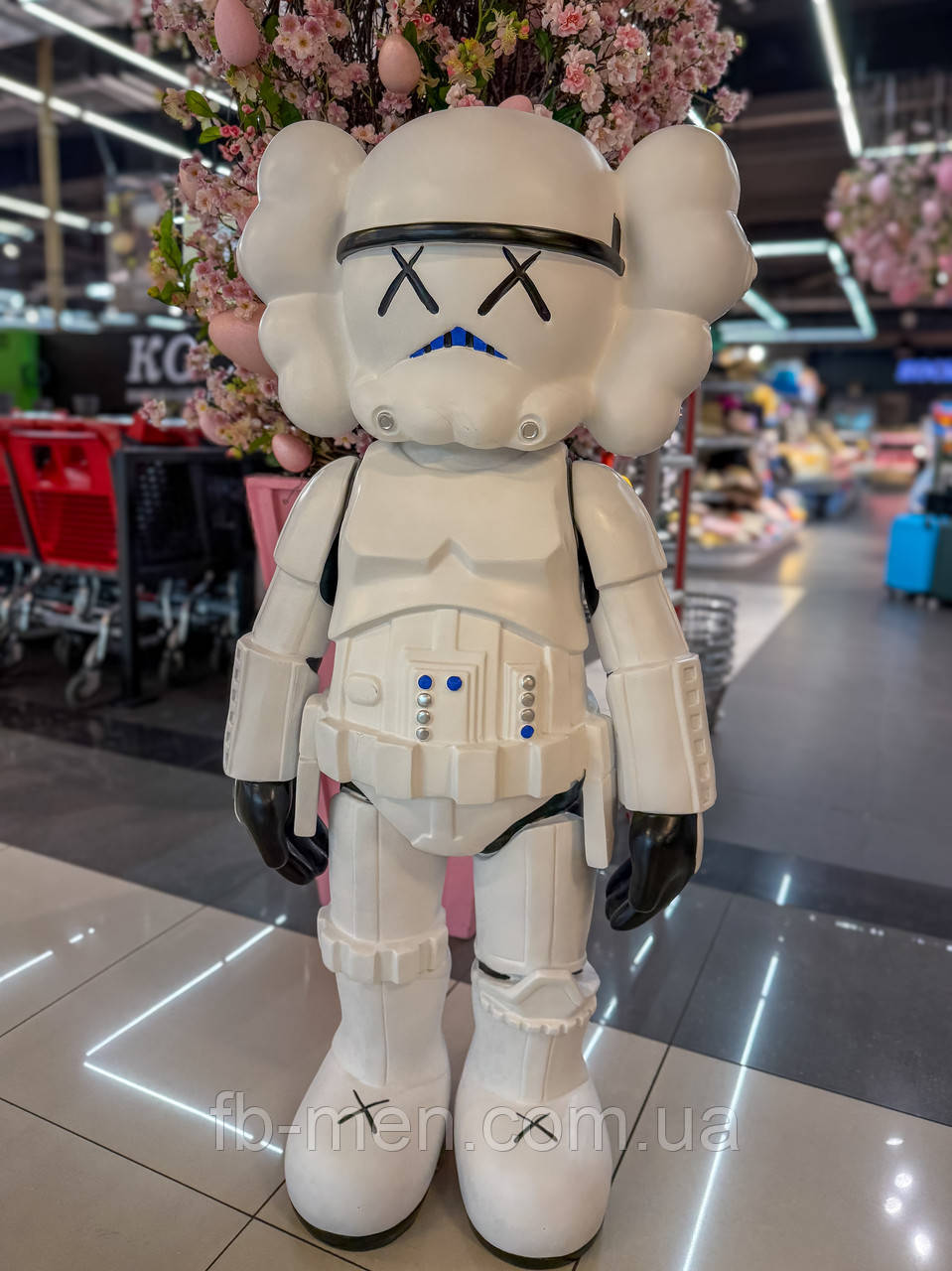 Kaws Companion Black велика колекційна фігурка 1.8 м чорний