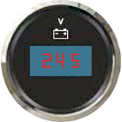 Вольтметр цифровий 12/24 В IP67 Sunfine. (Чёрный)