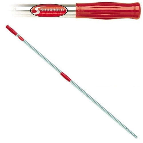 Телескопічна ручка Shurhold 101-182/152-274 см червона алюмінієва довжина 152-274 см система SHUR-LOK легка і міцна, фото 1