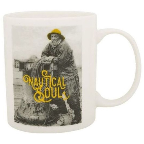 Кухоль Nautical Soul Yellow кераміка білий Batela.