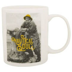 Кухоль Nautical Soul Yellow кераміка білий Batela.