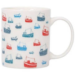 Кухоль Boats кераміка білий Batela.