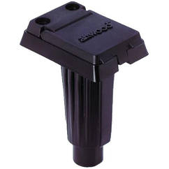 Оснування для кріплення топового вогню Attwood (чорний) врізне прямокутне з пластику 57 x 445 мм з нікельованими контактами