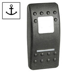 Кнопка Carling Switch Contura II "Якірна лебідка" полікарбонат чорний для вимикачів 14.192.xx з підсвічуванням