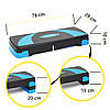Степ-платформа 3-ступенева Cornix 78 х 29 х 10-20 см XR-0186 Black/Blue Poland, фото 8