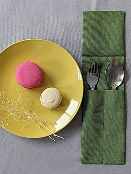 Куверт чохол для столових приборів К3 Тефлон Зелений