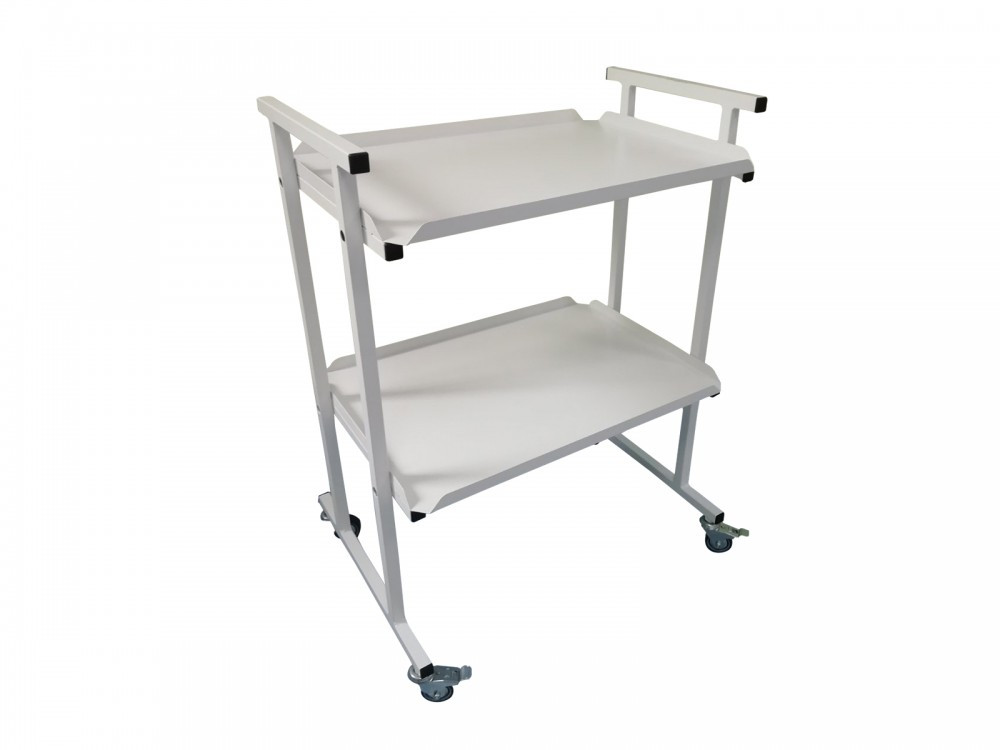 Інструментальний столик Сим медичний на колесах з металевими полицями, Норма-Трейд (Україна), фото 1