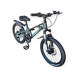 Дитячий велосипед HAMMER M-1, 20", двоколісний, магнієва рама, 7 швидкостей, хаки колір, фото 3