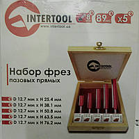 Набор фрез по дереву Intertool HT-0075 (5 шт.)