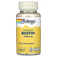 Solaray BIOTIN Біотин 5000 мкг 60 vegcaps