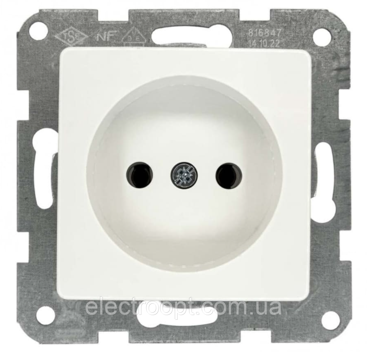 Розетка без рамки и без заземлення VIKO Karre (білого кольору)