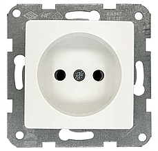 Розетка без рамки и без заземлення VIKO Karre (білого кольору)