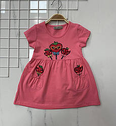 Дитяче літнє плаття з фруктами Розміри: 1-2, 3-4, 5-6, 7-8 років (38026-2)