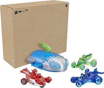 Ігровий набір 2 в 1 Штаб квартира Героїв у масках та 3 персонажі PJ Masks 2-in-1 HQ Playset