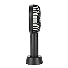 Ручний настільний вентилятор на акумуляторі портативний із підставкою і кабелем USB, фото 3