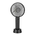 Ручний настільний вентилятор на акумуляторі портативний із підставкою і кабелем USB, фото 6