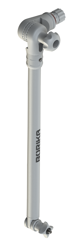 Ft400-90 - Тримач трансдьюсера BORIKA FASTen gray / aluminum (01.04.014.02.05), фото 1