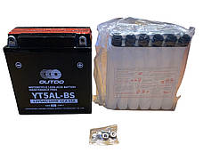 Акумулятор кислотний, заливний Outdo 12V, 5Ah (Розмір 120 х 60 х 130 мм)(Не обслуговується)