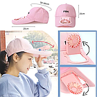 Кепка з вентилятором, від USB, універсальний розмір/ Літня кепка/Басболка з вентилятором, фото 5