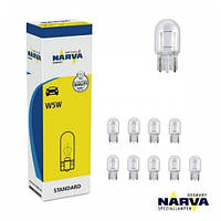 Лампа 24V (безцокольна) W5W "Narva"