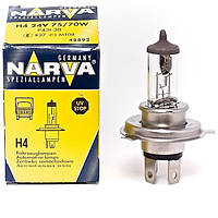 Лампа 24V H4 75/70W Standart "Narva" (1шт)