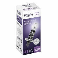 Лампа 12V H1 55W + 30% "Brevia" (1шт)