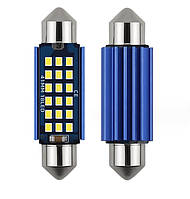 Світлодіод 12V Т11 31мм Білий SMD12-2016 Canbus 650Lm №114