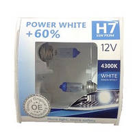 Лампа 12V H7 55W 4300K + 60% Power White "Brevia" (Box-2шт)