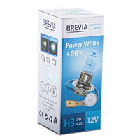 Лампа 12V H3 55W 4300K + 60% Power White "Brevia" (1шт)