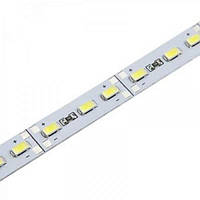 Стрічка алюміній 12V 25см Біла 2А 18LED в силіконі