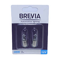Лампа 12V (цоколь BA 9s) H6W "Brevia" (блістер 2шт)