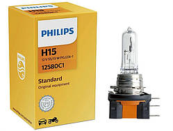Лампа 12V H15 55W "Philips" (1шт)